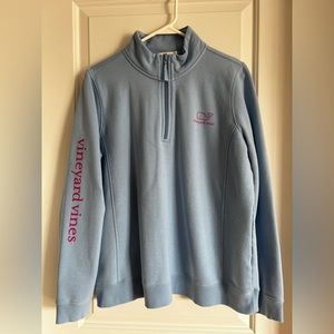 Vineyard Vines shep shirt in light blue with pink detailing.  Size XL.
